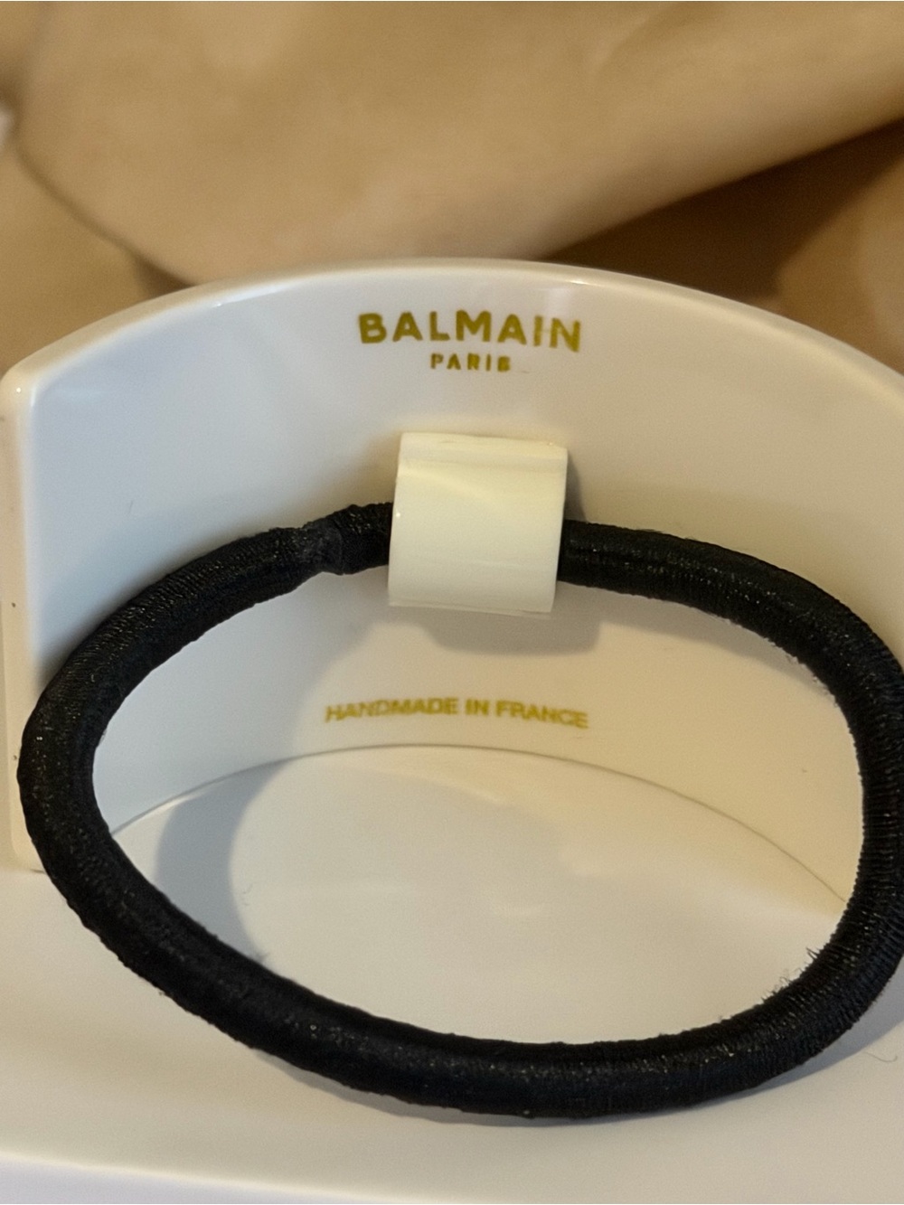 Balmain Paris White Ponytail Holder - Picture 5 of 7